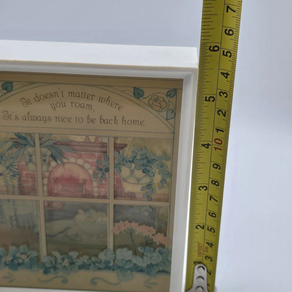 Vintage Hallmark‎ Scene Setters 3D Shadow Box USA Retro 1980's Cottagecore